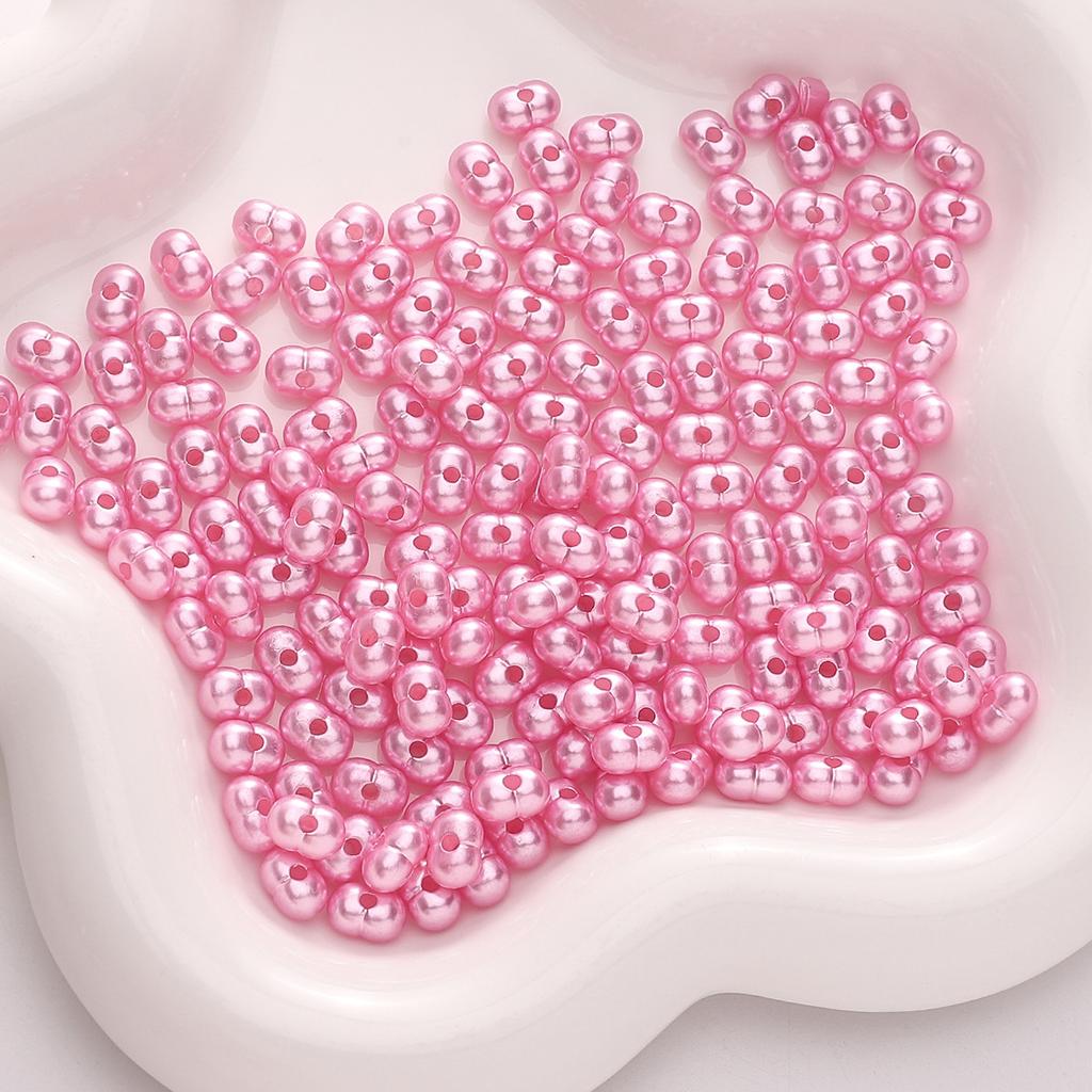Бусины для браслетов ручной работы 8x5 мм Однотонные бусины Светлые арахисовые бусины Акриловые бусины из проса Бусины-россыпи Бусины Аксессуары для самостоятельного изготовления Струны Браслеты