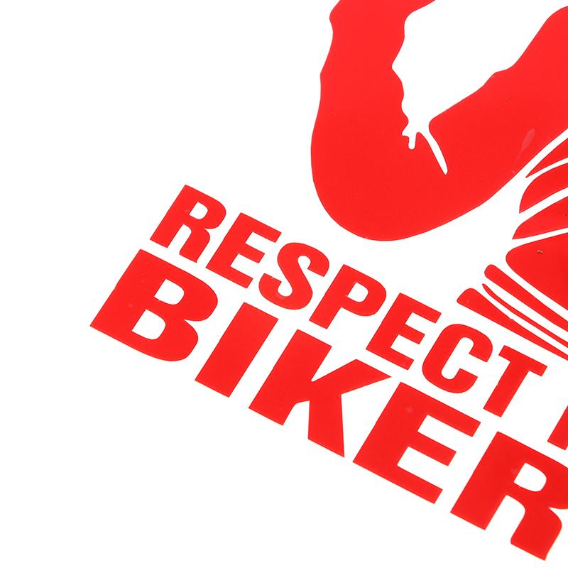 Respect For Bikers Sticker Car Vinyl Decal Funny Motorcycle Waterproof