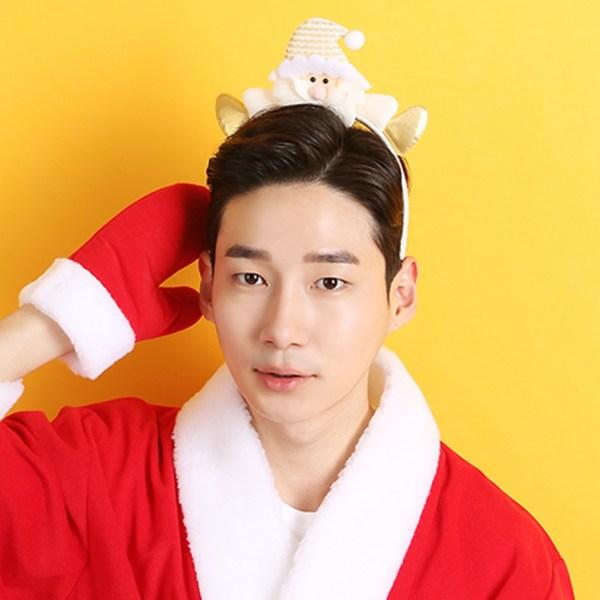 Party Christmas Blonde Headband, Santa, 4 Pieces