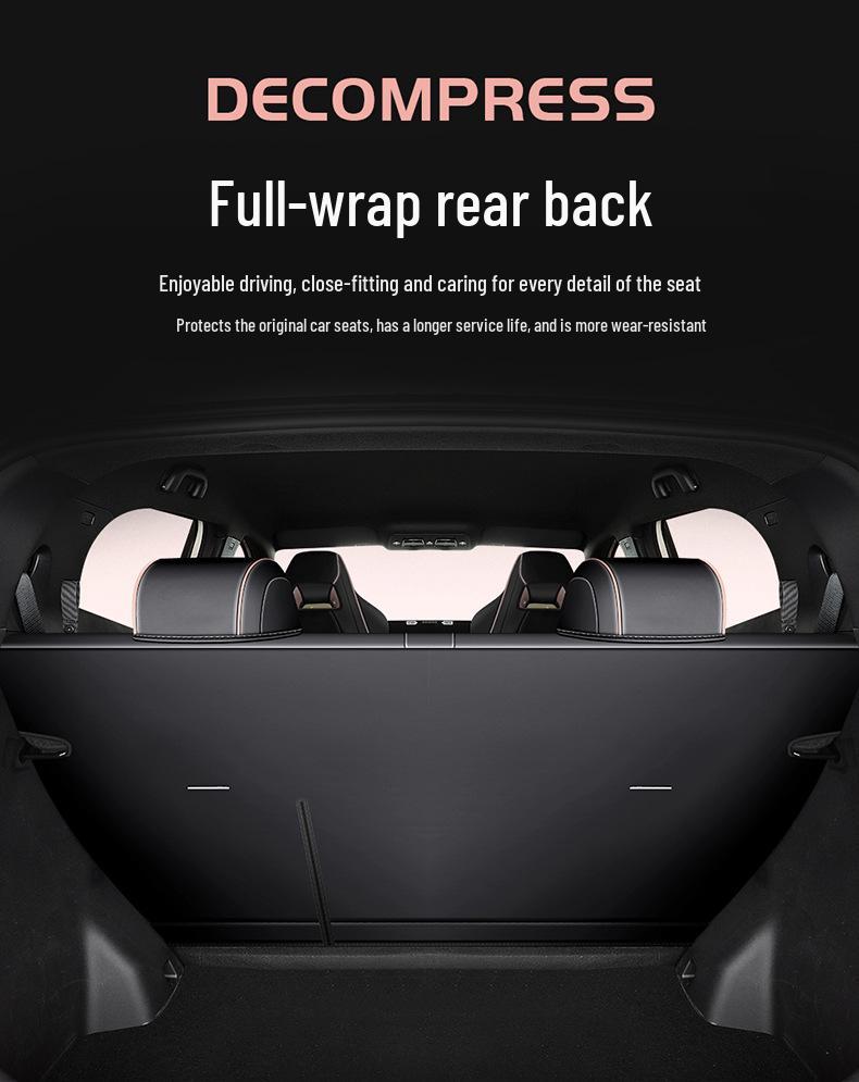 Чехол на сиденье автомобиля BYD Seagull с полной защитой - Универсальный размер для четырех сезонов, Модель 2023 года, Пятиместный