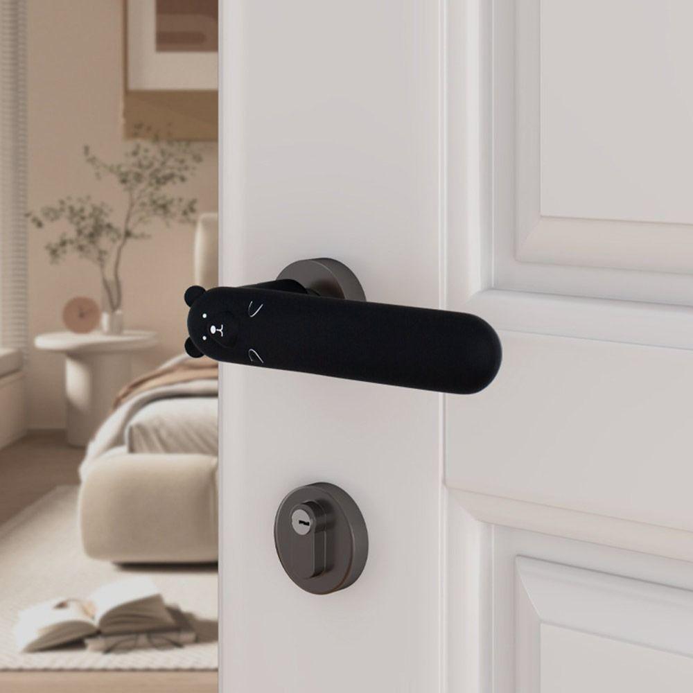 Anti Collision Door Knob Cover Silicone Doorknob Sleeve Cute Door Handle Cover  Home