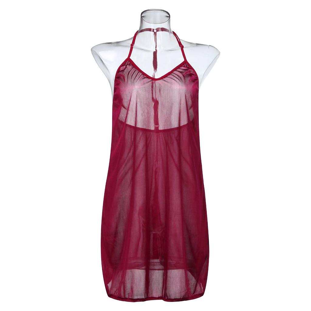 Женская сексуальная атласная пижама Babydoll, нижнее белье, ночная рубашка, пижамы