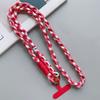Nylon Braided Phone Lanyard Dopamine Crossbody Hanging Rope  Phone Charm Accessories