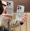 Роскошный чехол для телефона с подвеской в виде сердца из страз для iPhone 15/14/16 Pro Max/17 Air