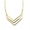 [Q7816] - Gold 'Antica' Designer Necklace - 80x60 Mm