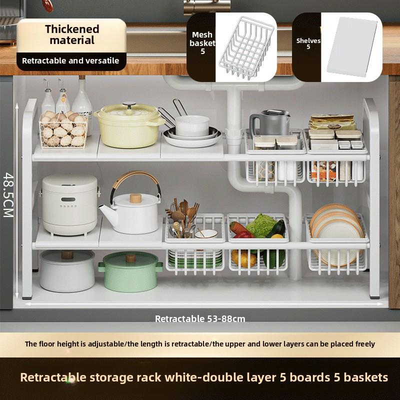 Новая полка для раковины, столешница, многоуровневый шкаф, регулируемая высота, многоцелевое хранение, кухонное хранение, оптовая продажа