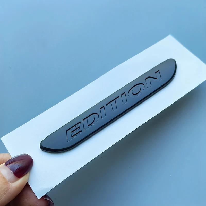 3D Edition 1 NIGHT EDITION ABS Car Emblem Fender Side Doors Blade Badge 3D Sticker Chrome Glossy Black