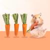 Маленькие питомцы молярные принадлежности лакомства для хомяка кролик жевательные игрушки маленькие животные жевательные морковь все натуральные питательные молярные игрушки для кролика/хомяка/морских свинок