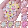 For Jewelry Making Pendant Necklace Bracelet 20Pcs 13mm Transparent Candy Colours DIY Crafts Loose Beads Flower Wholesale  Beads