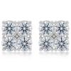 WUIHA Vintage 100% 925 Sterling Silver VVS1 D Color Real GRA Moissanite Diamonds Wedding Engagement Studs Earrings Fine Jewelry