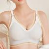 Удобный латексный бюстгальтер для кормящих мам для кормящих мам, бюстгальтер с эффектом пуш-ап, двухцветное бесшовное нижнее белье, бюстгальтер для кормления грудью с пряжкой спереди