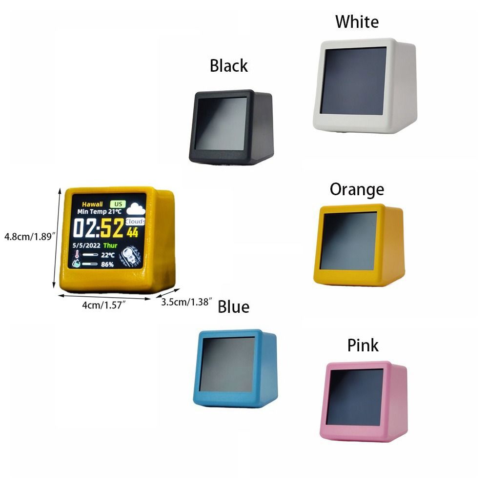 English Version Smart Weather Clock Simple Operation WiFi Desk Clocks Multipurpose Desktop