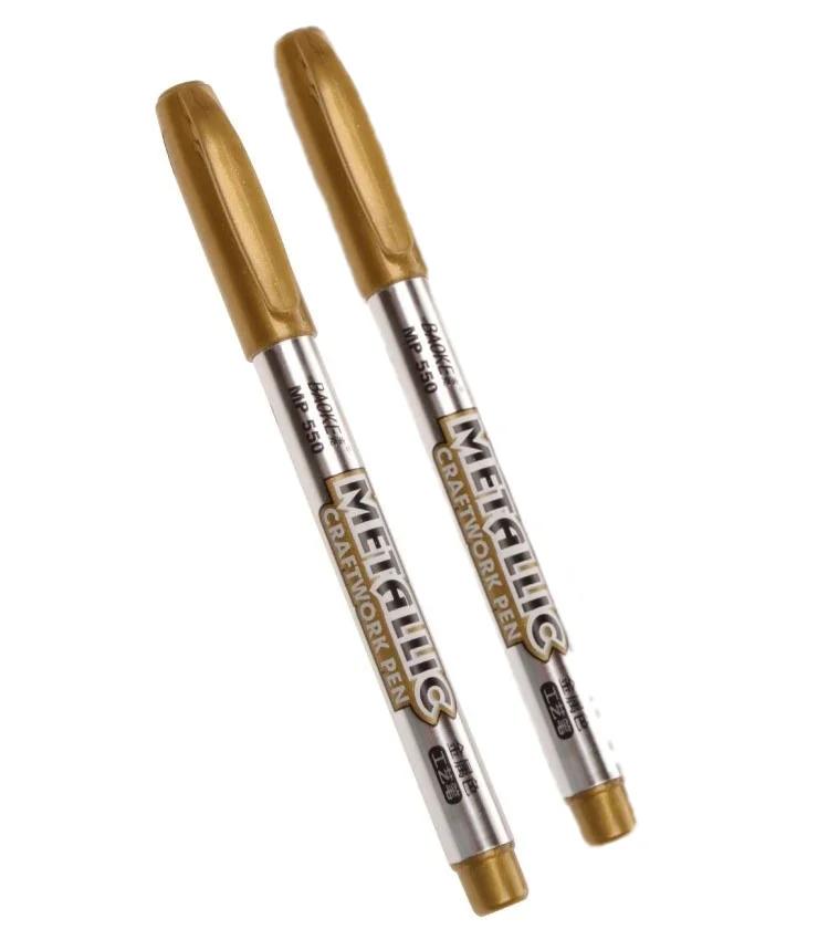 Новые 1 шт DIY металлические водостойкие перманентные маркеры для рисования манги школьные офисные золотые и серебряные ручки художественные принадлежности