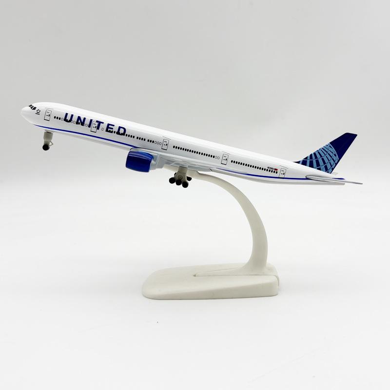 20СМ Игрушечные Самолеты 777 B777 United Airlines Металлический Сплав Модель Самолета Самолет С Шасси Для Детей Реплика Коллекционная