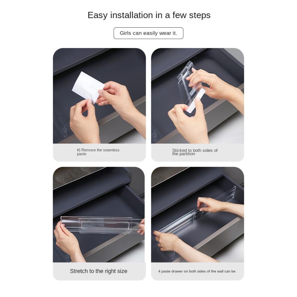 Telescoping Drawers Separators Adjustable Dust Panel New Wardrobe Segmentation  Cabinet