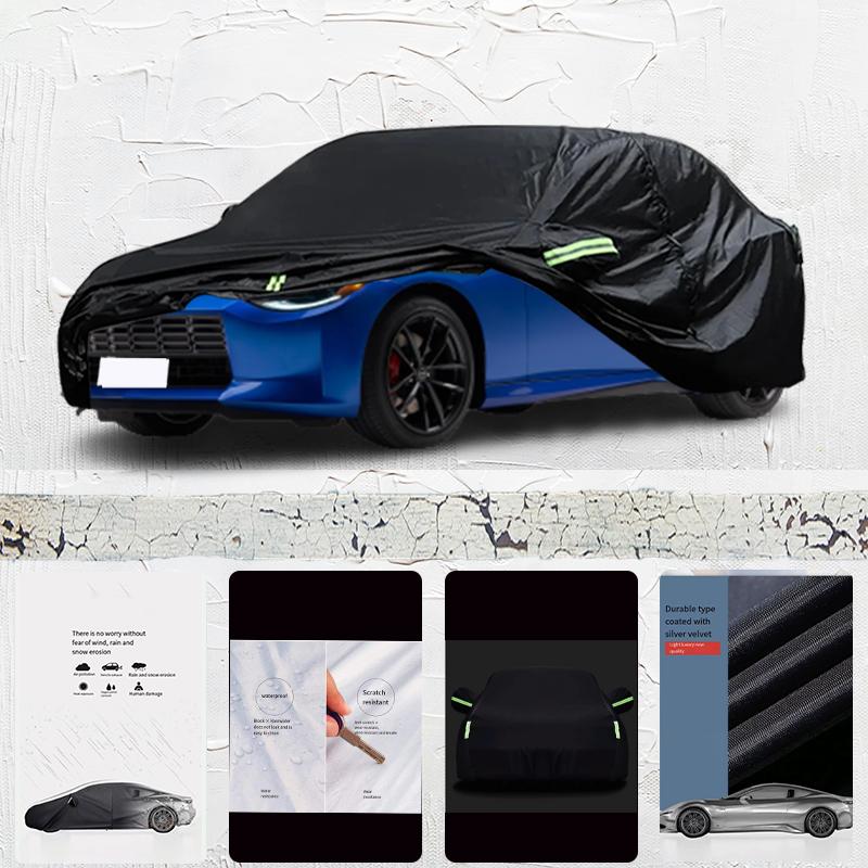 Для Nissan z Защита от солнца УФ-защита Дождевик Снегозащитный Пылезащитный Черный чехол Автомобильный зонт Чехол на весь автомобиль Наружная защита