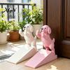 Sturdy Door Security Tool Cute Dog Stopper, 3D Printed Wedge Stopper for Bottom Durable PLA of Door, Non-Slip Holder, Decorative Stop Bedroom Creative