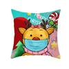 Christmas Pillow Case Cartoon Vent Mask Santa Claus Series Printed Sofa Cushion Pillow Case Home