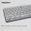 Universal Transparent Mechanical Keyboard Keycap Set: High Light Transmittance, Fits 61/68/87/98/104/132 Key Models