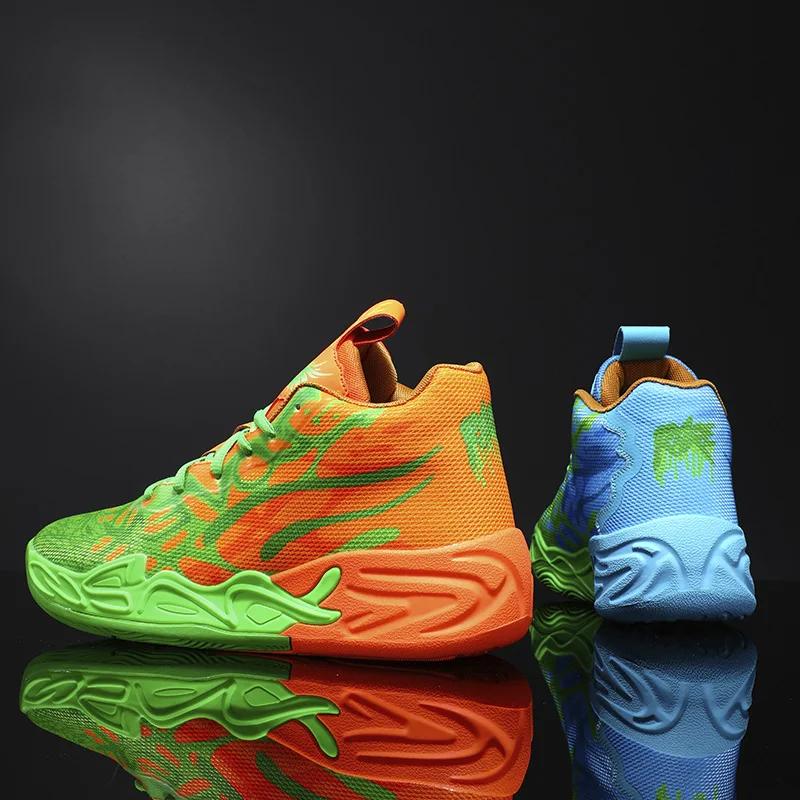 Mens Basketball Shoes Breathable Cushioning Non Slip Wearable Running Shoes Gym Training Athletic Sneakers Women