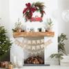 AEE2-Red Truck Christmas Decor Christmas Wreath Hanging Decor For Autumn Harvest Thanksgiving 1Pc