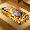 Treasure Luxury kitty Высококачественный чехол для телефона Электроокрашенный стеклянный чехол для телефона для Samsung Galaxy S26 S25 S24 S23 S22 S21 FE, Ultra, Plus