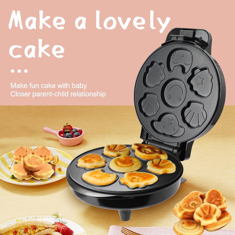 European Standard 7-Hole Cartoon Cake and Biscuit Maker for Kids, 1000W