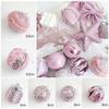 Foam Ball Bow Tree Top Star Christmas Tree Ornaments Pink Christmas Ball