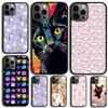 Мультяшный чехол для телефона с кошкой для iPhone 17 Air 15 16e 14 13 Pro Max Coque 12 11 Pro Max PLUS