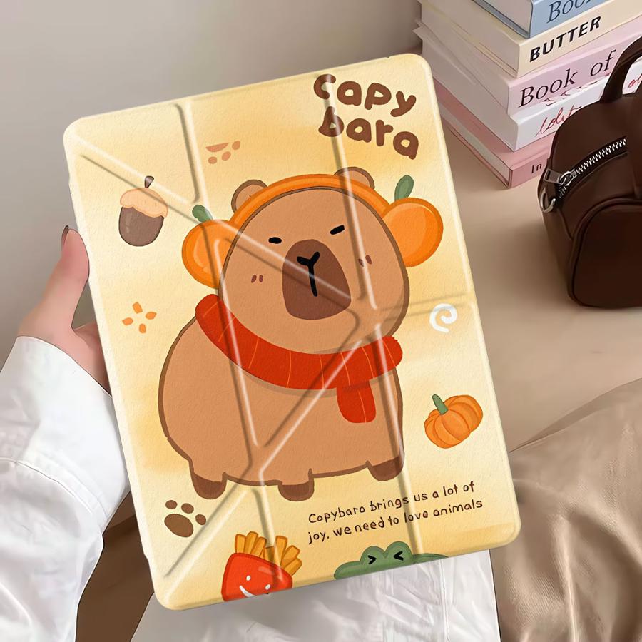 Держатель Чехол Чехол для планшета Для iPad Pro 11-го 10-го 9-го 8-го 7-го 12.9 дюйма Pro 2025 Air 4 5 M3 M2 1 2 M4 11 дюймов Mini 6 7 Капибара
