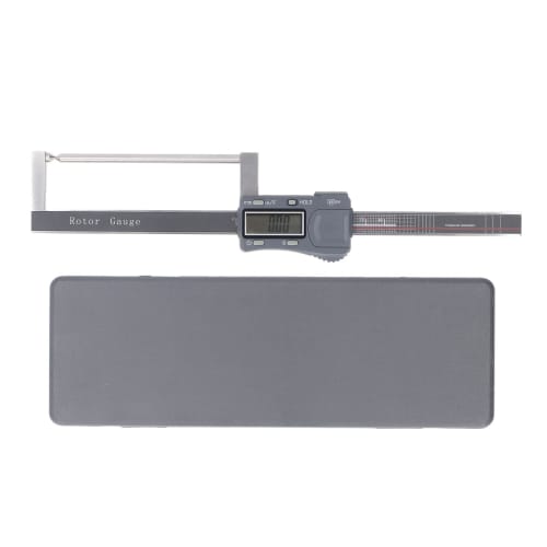 Digital Disc Brake Rotor Caliper Gauge, IP54 Waterproof Electronic Brake Caliper Gauge with Inch-Millimeter Conversion, Thickness Measurement for Auto