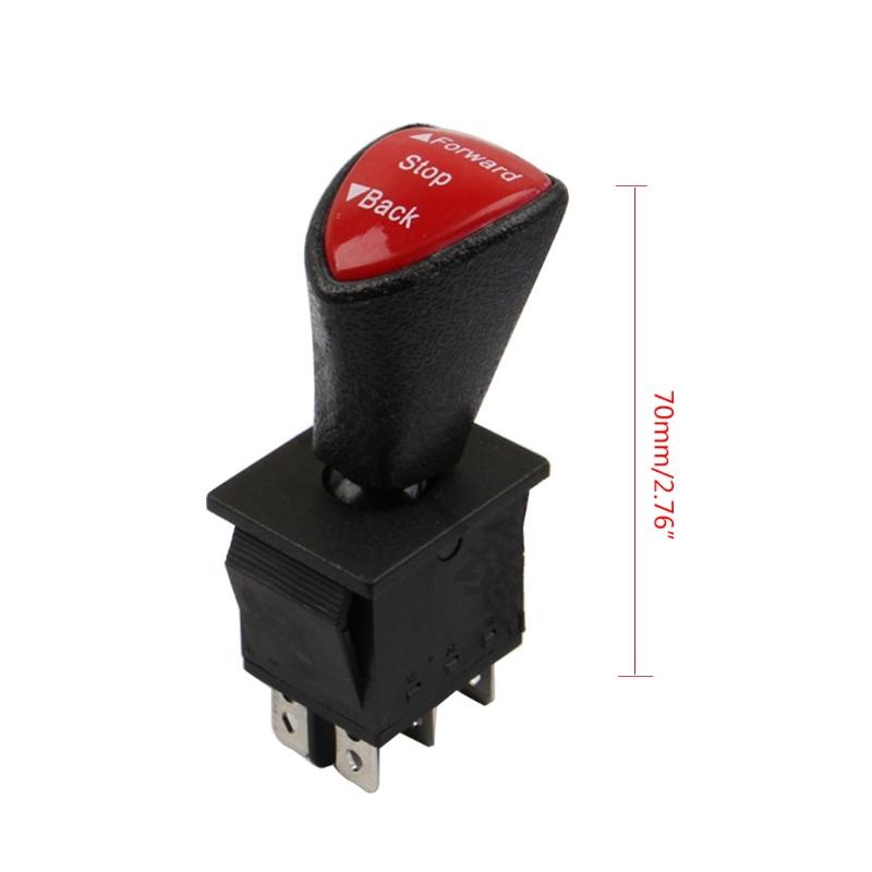 High Quality Nice Portable Industrail Testing Switch Slide Switch Black DPDT Latching 1 PC 6-pin Advance-Stop-Back