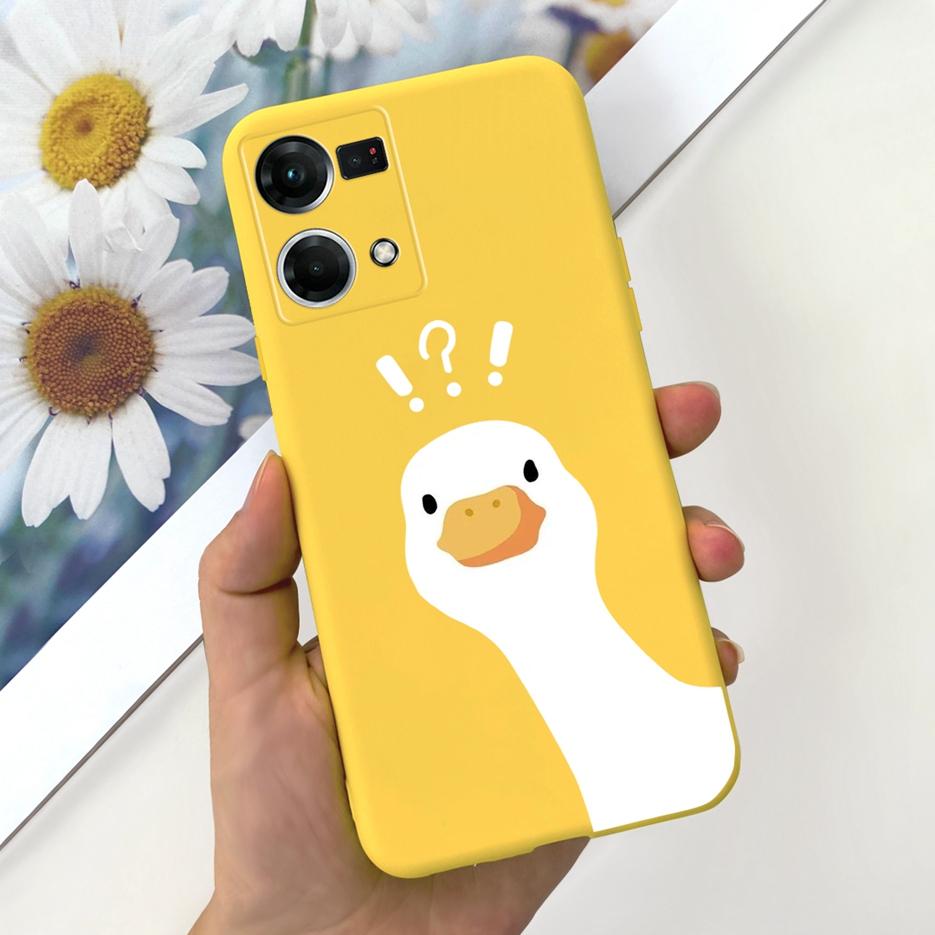For Oppo F21 Pro 4G Case Oppo Reno7 CPH2363 Cute Fashion Cartoon Cover Soft Silicone Phone Case For Oppo Reno 7 F21Pro 4G Bumper