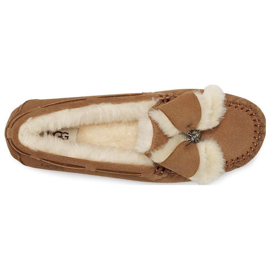 UGG Женский бант Dakota Fur 'Chestnut' 1138373-CHE