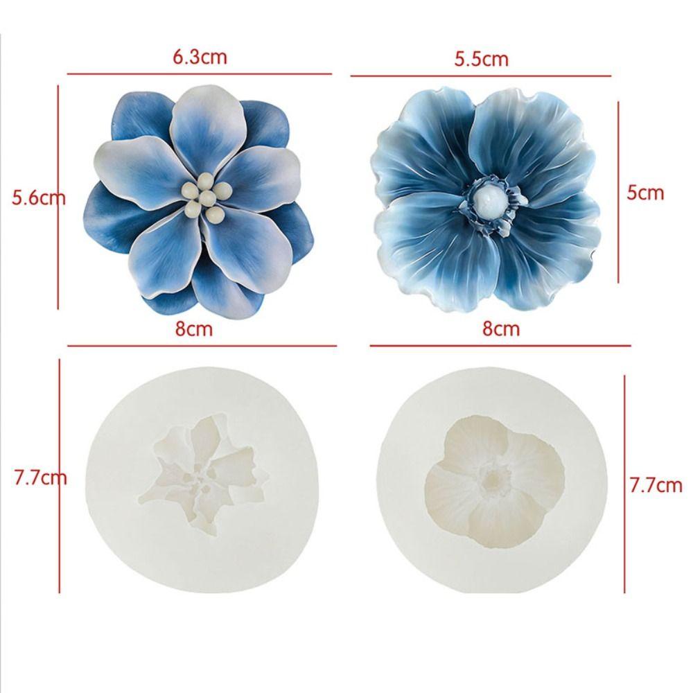 3D Aromatherapy Candle Mold Floral Resin Mold New Plaster Mold Home Decor