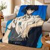 Terror In Resonance Throw 240g Flannel Blanket, Suitable for Sofas, Beds, Offices, Exquisite Gift Blankets