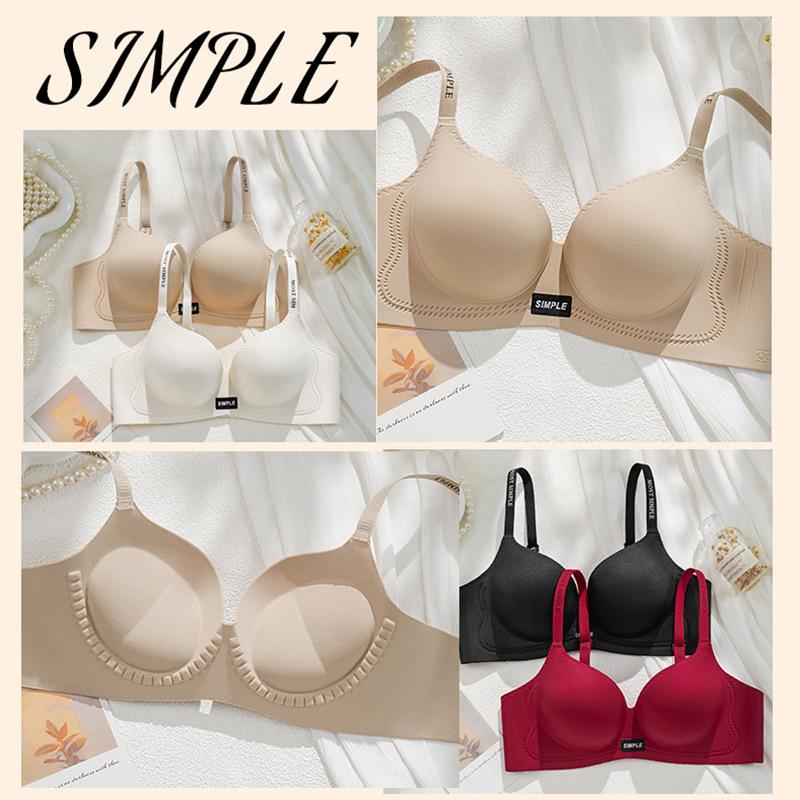 Korean round-breasted underwear women gather small breasts and show large CM thickened breasts to prevent sagging, sexy seamless bra