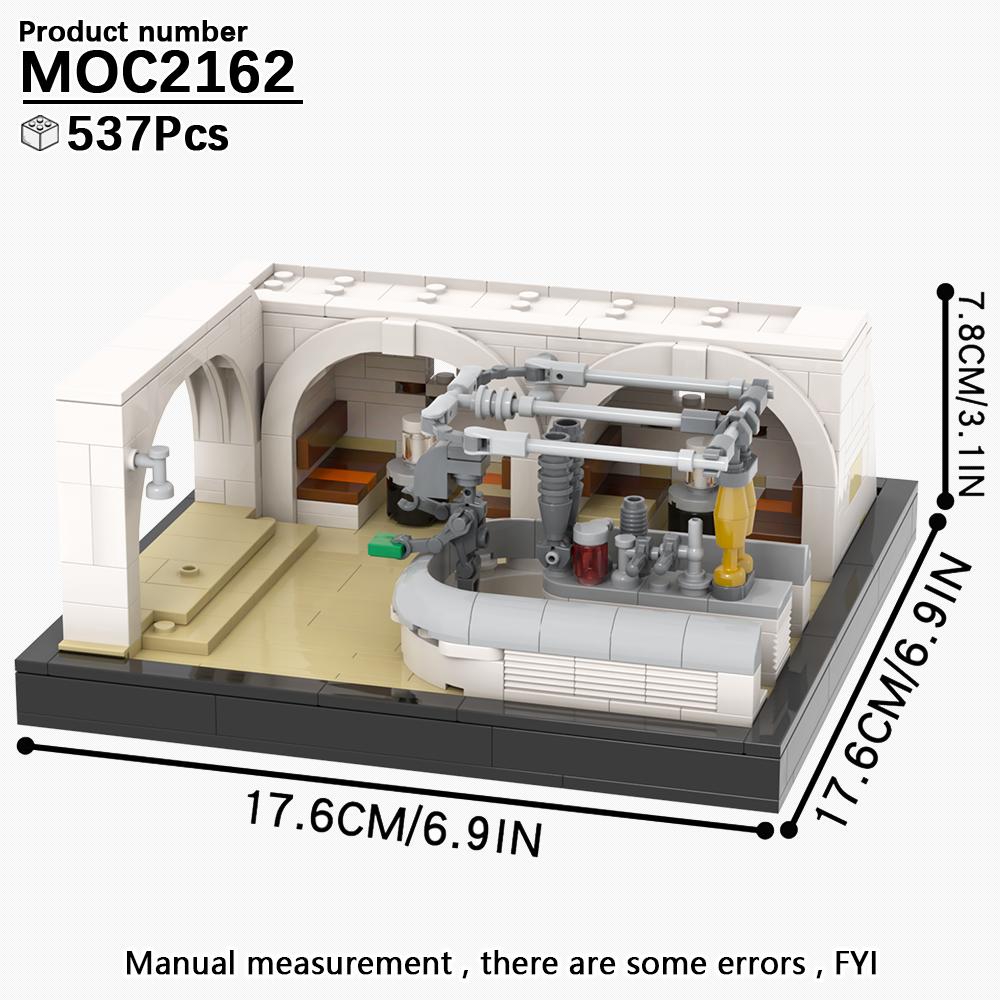 MOOXI Серия «Космические войны» Сценарная модель MOC Кирпич DIY Диорама Взрослые Детские Игрушки Набор строительных блоков Монтессори Подарки Украшение
