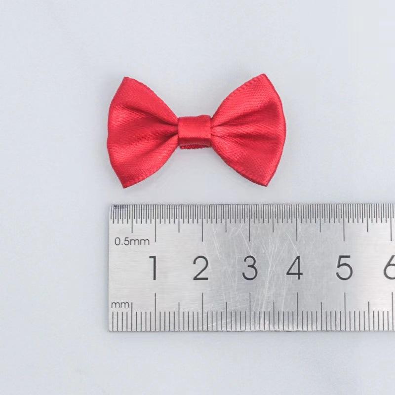 2.5 * 4Cm Wide Waist Bow Small Bow Tie Clothing Accessories Diy Hair Accessories Gift Box Decoration Eight Points Polyester