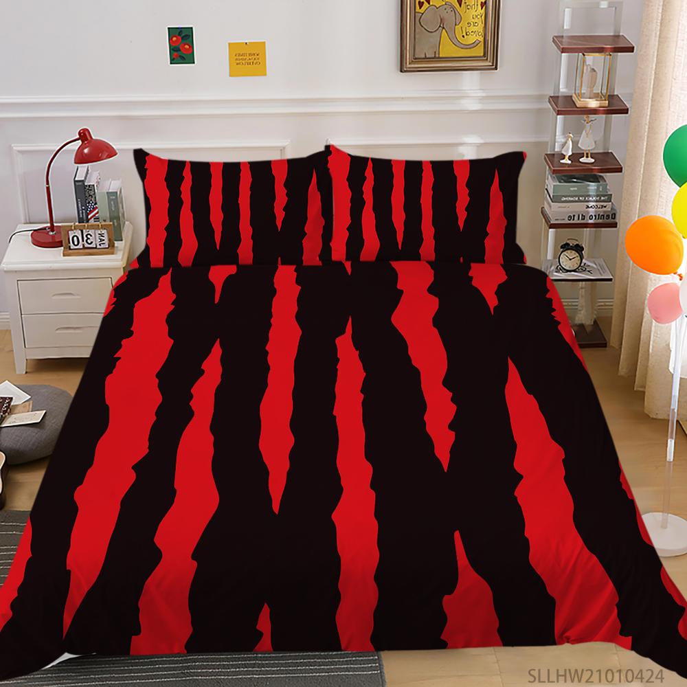 Постельное белье с принтом в виде головы черепа, односпальная двуспальная кровать, полноразмерная персонализированная наволочка с темным узором и пододеяльник 2 или 3 удобных украшения для дома