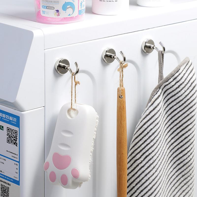 Сильные магнитные металлические крючки, настенный сверхпрочный магнитный крючок для дома, кухни, ванной, хранения ключей, чашек, вешалки