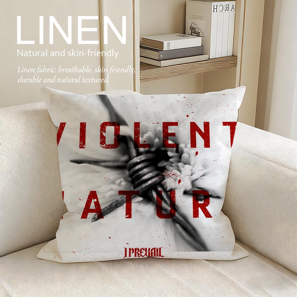 Music I Prevail Cushion Cover Pillowcase Set Pcs x x Breathable Washable Sofa Cushion Cover
