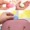 18 Pieces Compact Macaron Jewelry Holder Storage Box Macaron Jewelry Box Plastic Material Great for Travel and Home Use