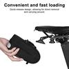 Bicycle Saddle Storage Bag 0.3L Capacity Waterproof Reflective Adjustable Road Mountain Bike Seat Rear Tail Bag Organizer Pouch Cycling Bike