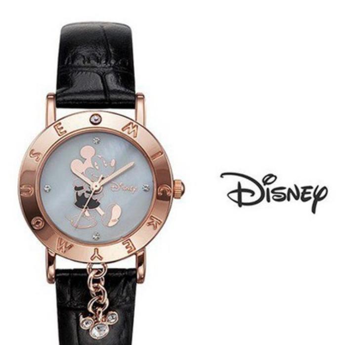 Женские часы Disney с персонажем Микки Маус на кожаном ремешке (3 цвета)