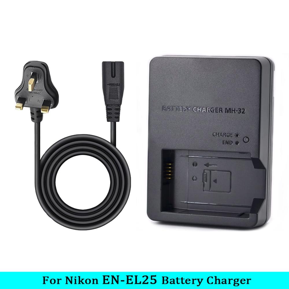 MH-32 MH32 Зарядное устройство для камеры Nikon EN-EL25 ENEL25 EL25 Батарея Nikon Z50 ZFC Z30 Z50II Беззеркальная камера