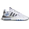 adidas Мужские повседневные кроссовки Nite Jogger Серый Белый Синий FV6624