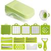 Vegetable Chopper with Container, 17 in 1 Mandoline Slicer, 9 Blades, RustResistant, Dishwasher Safe