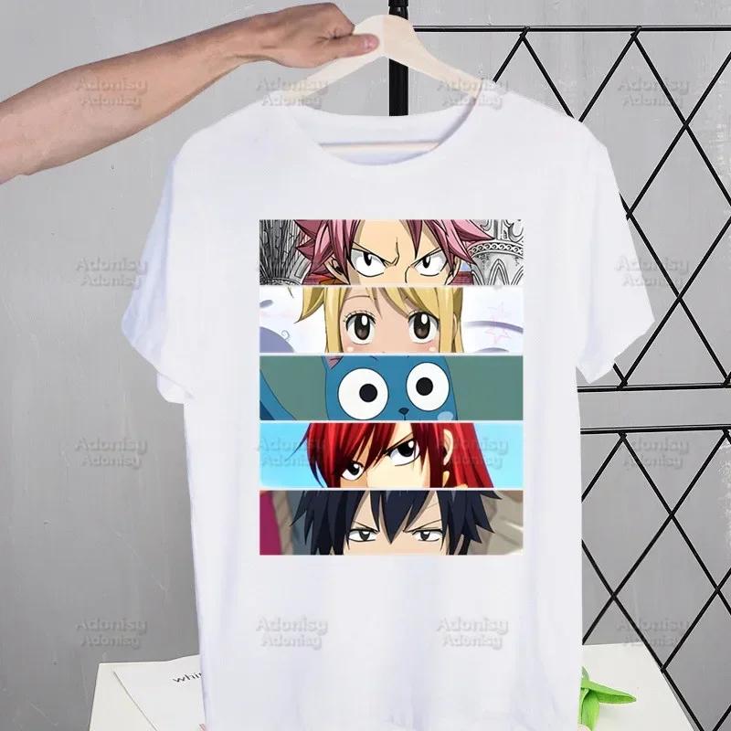 Мужские футболки Fairy Tail Guild Забавные Хип-хоп Летние Женские Мужские Футболки Ульззанг Харадзюку Мультяшные Аниме Нацу Зодиак Футболка Рубашка