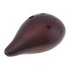 Керамическая черная флейта Alto F Tone Ocarina с 6 отверстиями и подвесной веревкой для профессионального исполнения